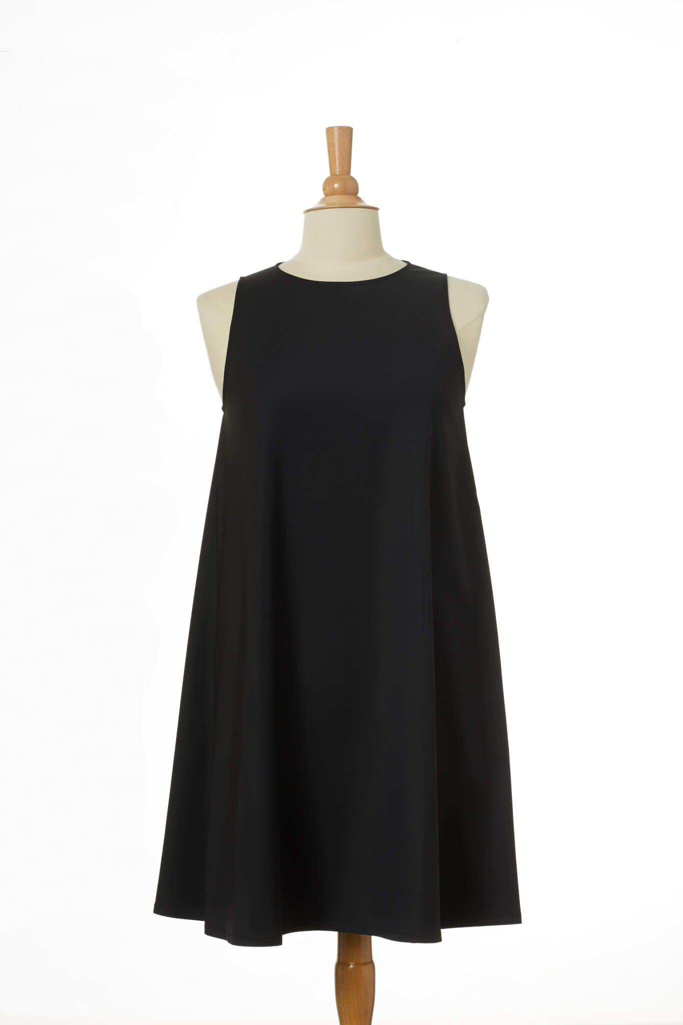 Jazia - A-Line Sleeveless Dress - Black ...